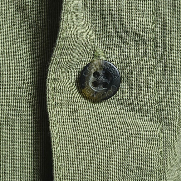 Vintage Columbia Sportswear Shirt Mens Large Green Short Sleeve Gorpcore AM7559 - Picture 4 of 9